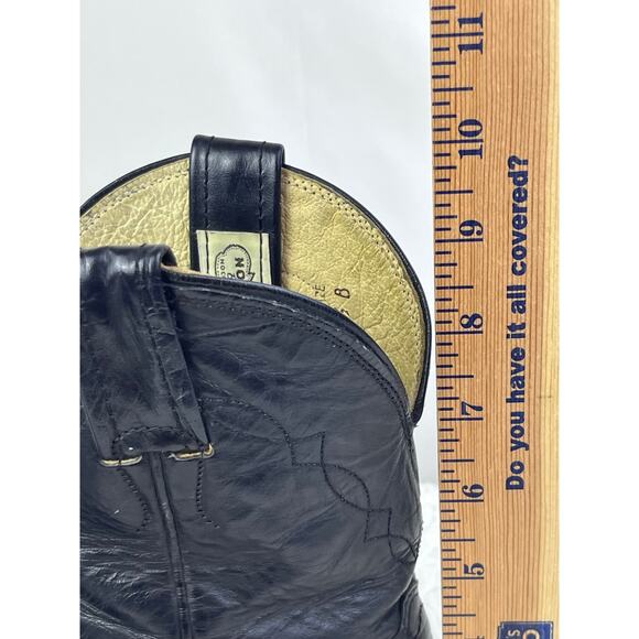 Nacona Boots Women's Size 5.5B Black Leather Western Cowboy Boots 8217G - Picture 5 of 10